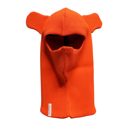 Dolce & Gabbana Orange Cotton Whole Head Wrap Balaclava Hat