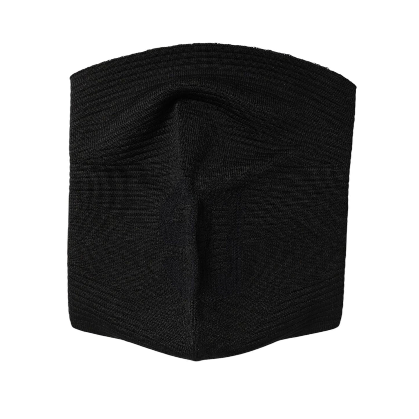 Dolce & Gabbana Black Nylon Knitted Ski Mask Balaclava