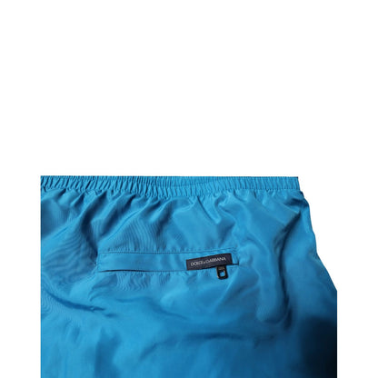 Dolce & Gabbana Turquoise Logo Beachwear Shorts 2Pc Swimwear