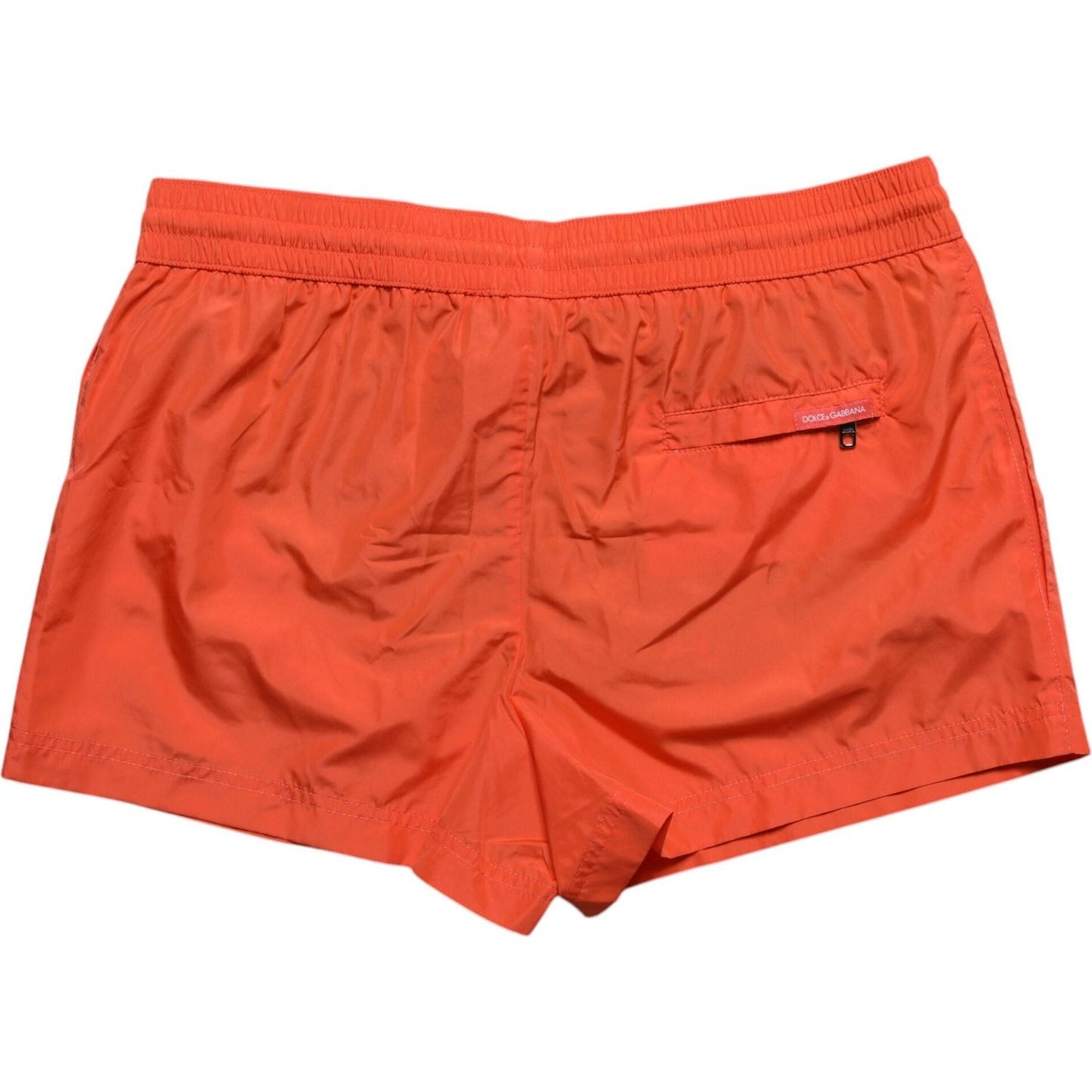 Dolce & Gabbana Orange Polyester Beachwear Shorts 2Pc Swimwear Dolce & Gabbana