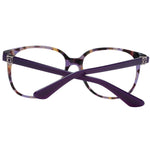 Guess Purple Women Glasses Frame, butterfly style, plastic material, full-rim, with spring hinge and branded case, lenses width 56.