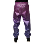 Dolce & Gabbana Pink Purple Two Tone Jogger Sweatpants Pants