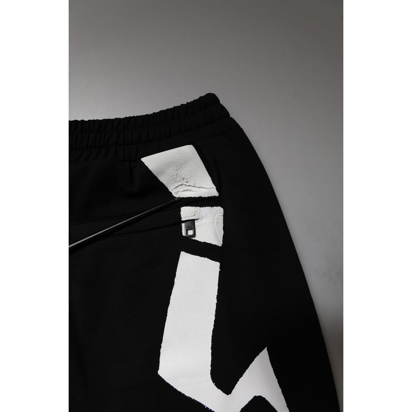 Dolce & Gabbana Black Logo Cotton Jogger Sweatpants Pants