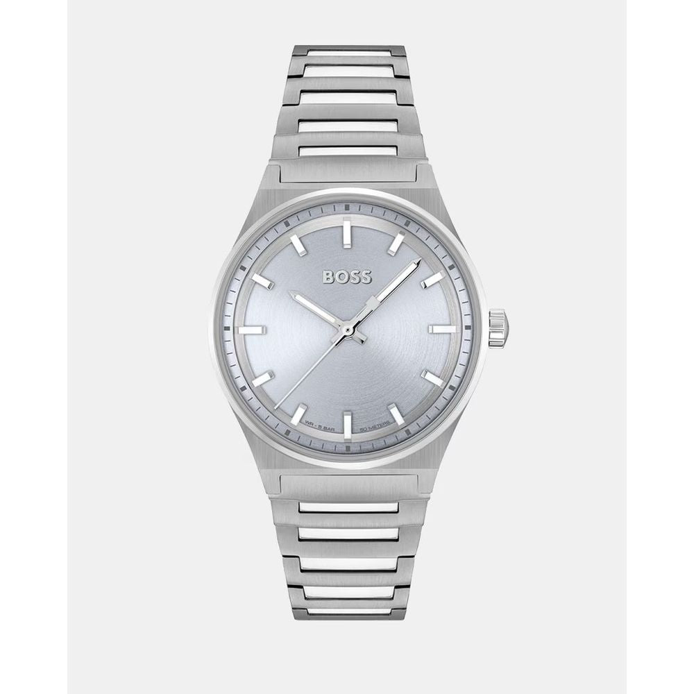 Hugo Boss Silver Stainless Steel Dress Watch