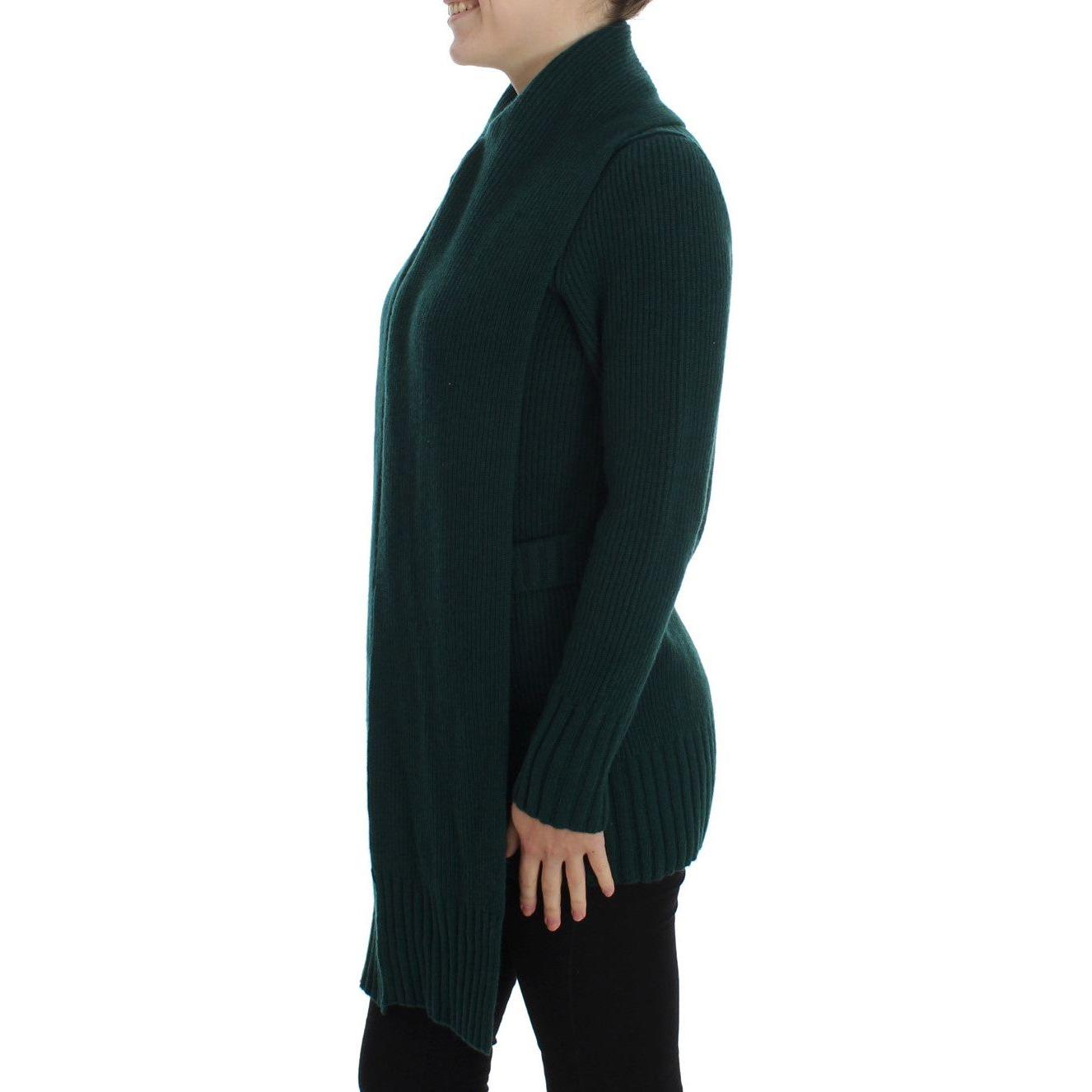 Dolce & Gabbana Green Knitted Cashmere Cardigan