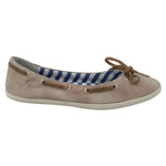 Pantofola D'Oro Beige Suede Lace Bow Loafers Ballet Flat Shoes
