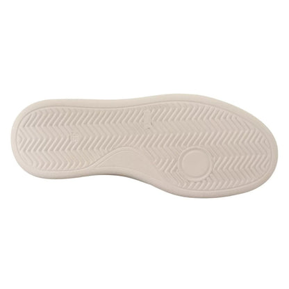 Patrizia Pepe Silver Full Grain Leather Lace Up Sneakers Shoes