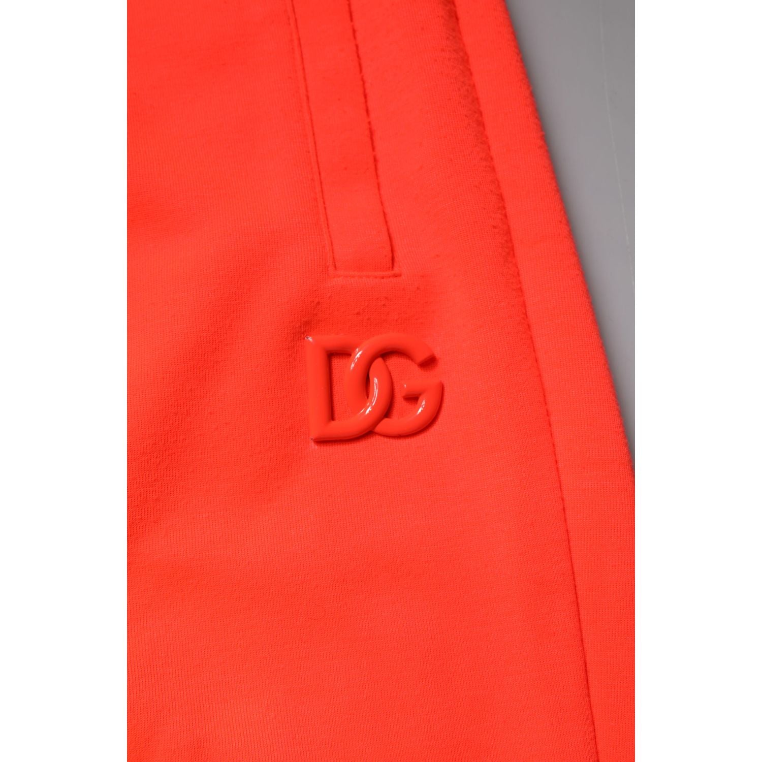 Dolce & Gabbana Red Polyester Mid Waist Men Bermuda Shorts