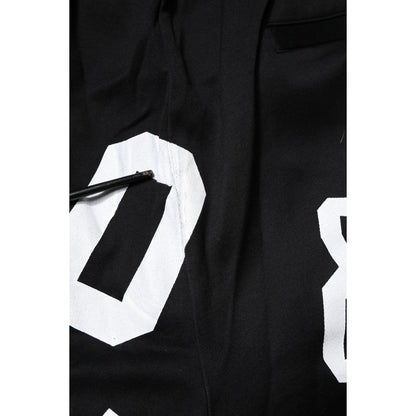 Dolce & Gabbana Black Logo Cotton Bermuda Sweatshorts Shorts