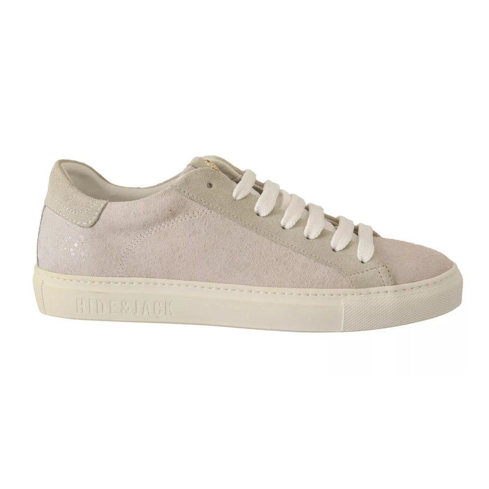 HIDE & JACK Off White Low Top Lace Up Sneakers Shoes