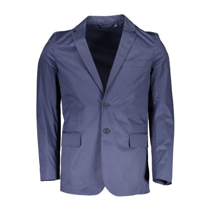 Gant Blue Cotton Men Jacket