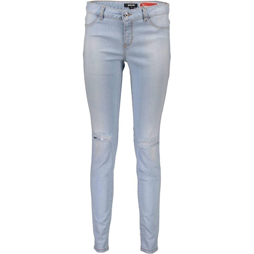 Just Cavalli Blue Cotton Women Jeans