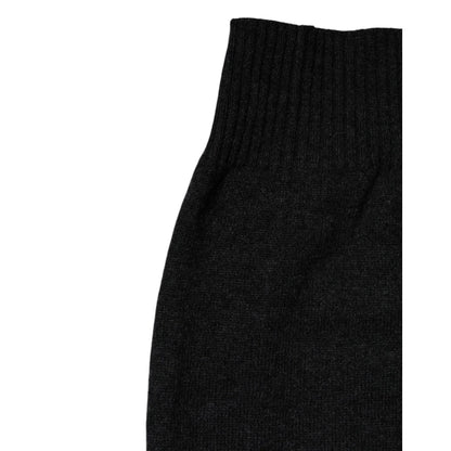 Dolce & Gabbana Black Cashmere Knitted Neck Warmer Foulard Scarf