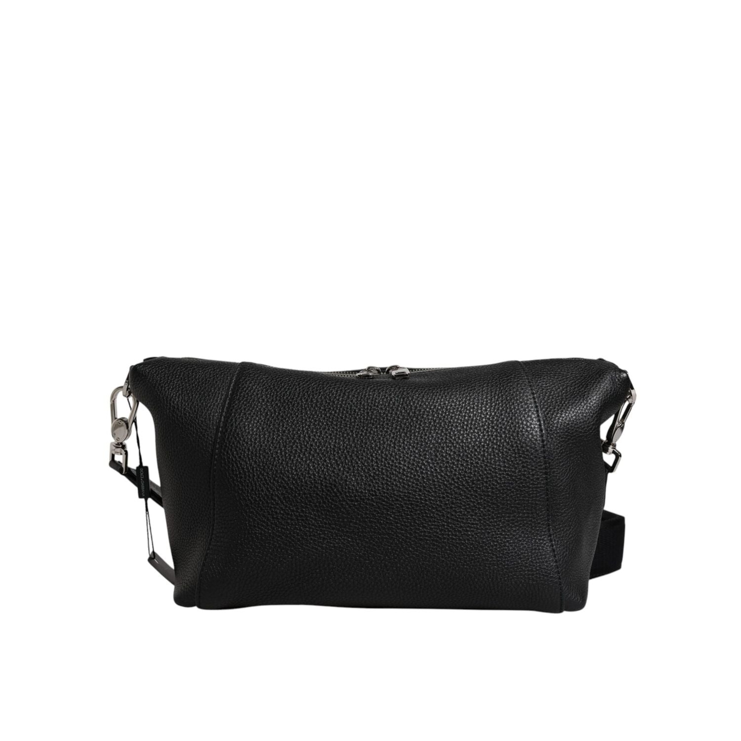 Front view with bag zipped and handles upright.