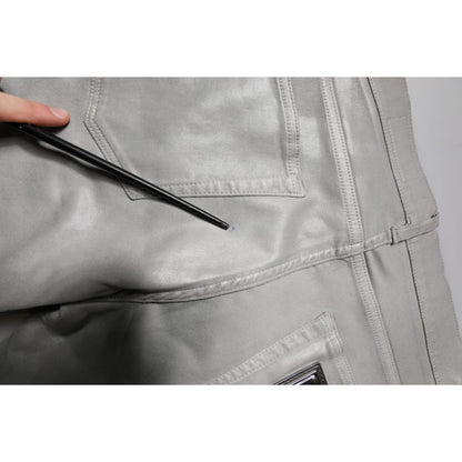 Dolce & Gabbana Gray Cotton Stretch Men Slim Fit Denim Jeans