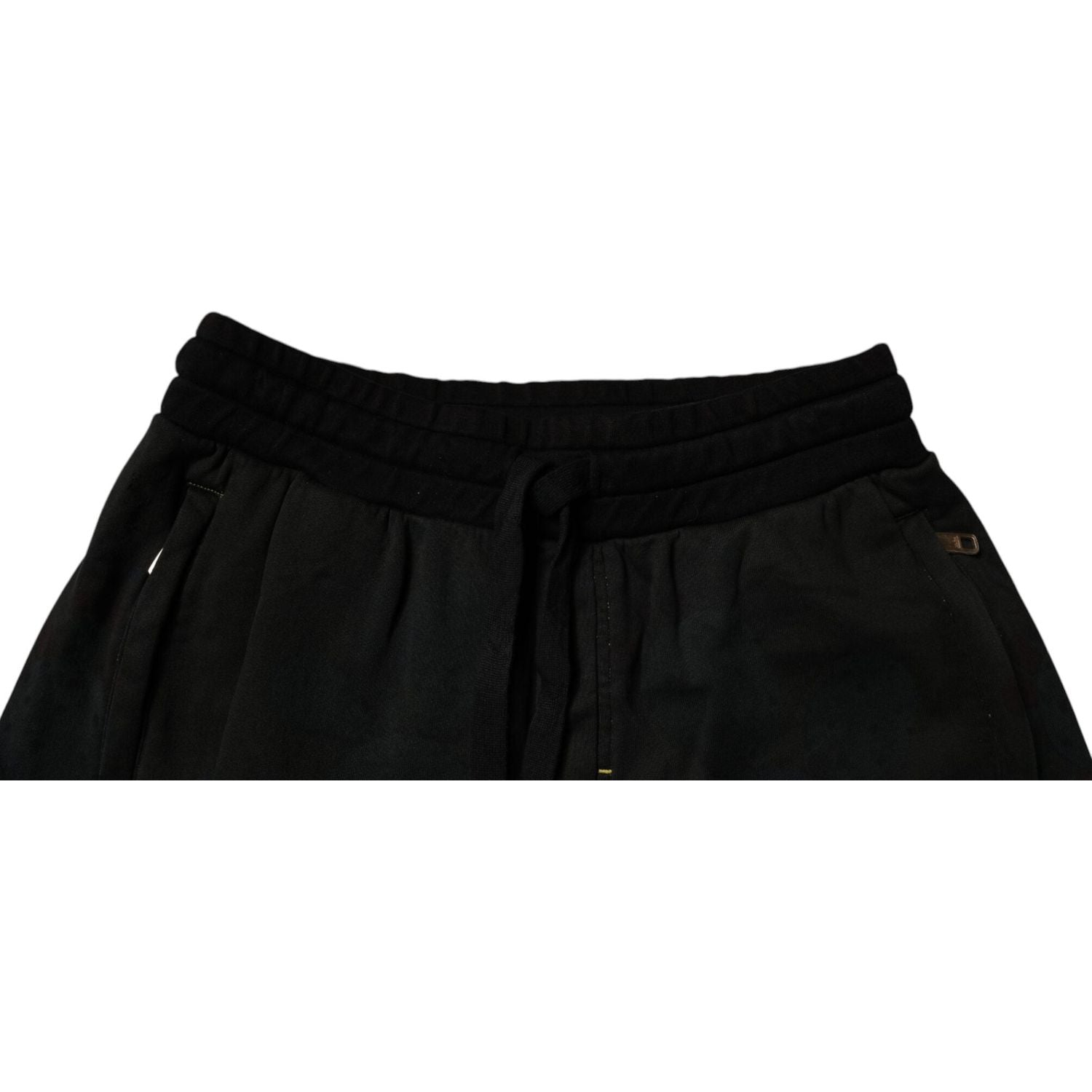 Dolce & Gabbana Black Cotton Sweatshorts Men Bermuda Shorts