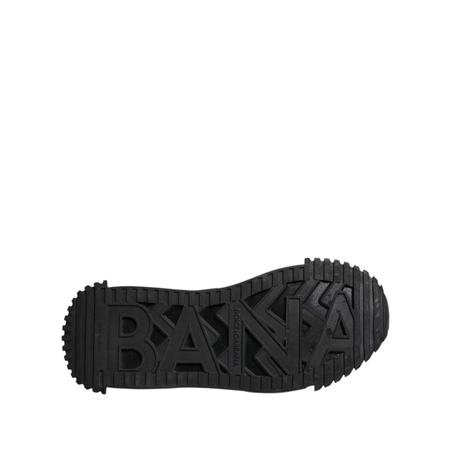 Dolce & Gabbana Black Logo Lace Up Low Top NS1 Sneakers Shoes