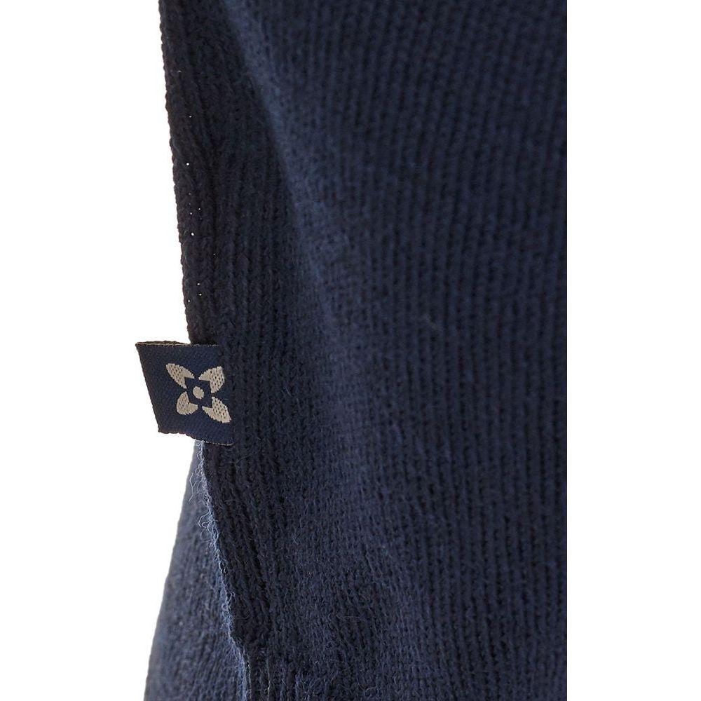 FERRANTE Blue Wool Turtleneck