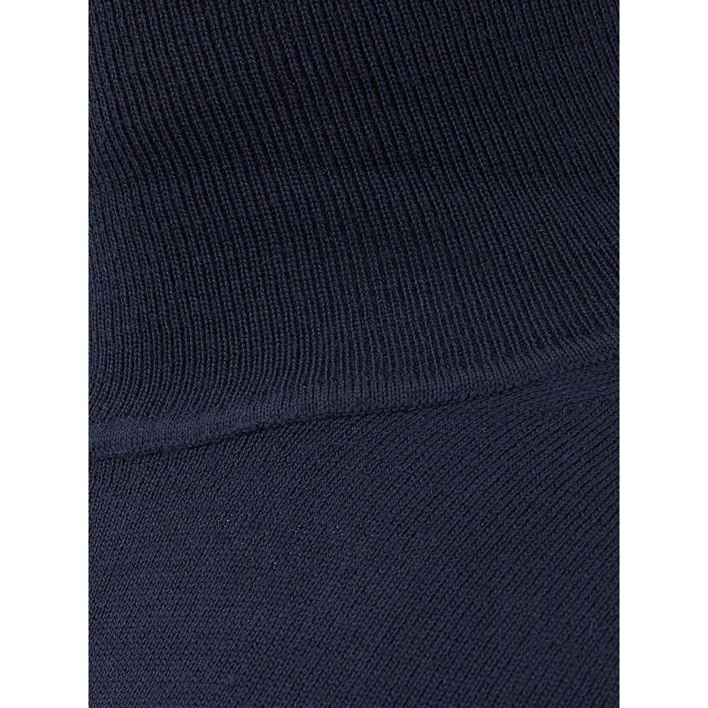 FERRANTE Blue Wool Turtleneck