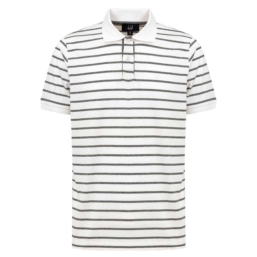 Dunhill White Cotton Polo Shirt