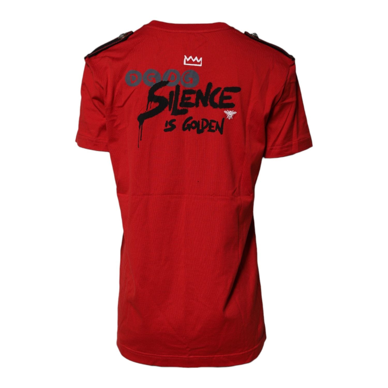 Dolce & Gabbana Red Cotton Round Neck Short Sleeves T-shirt