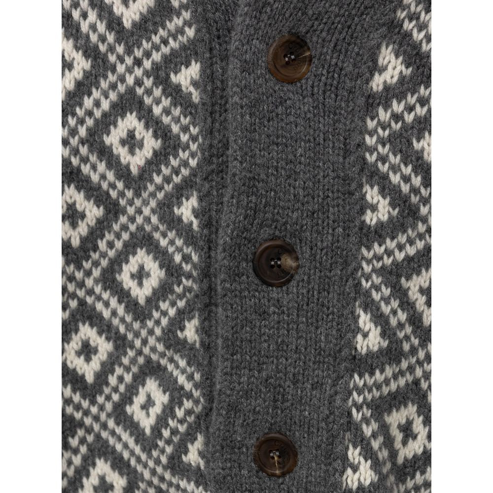 Cruciani Bicolor Cashmere Cardigan