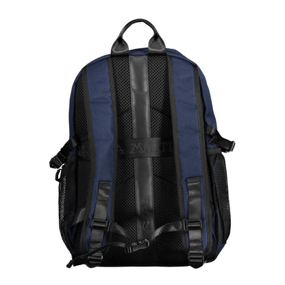 La Martina Blue Polyester Backpack