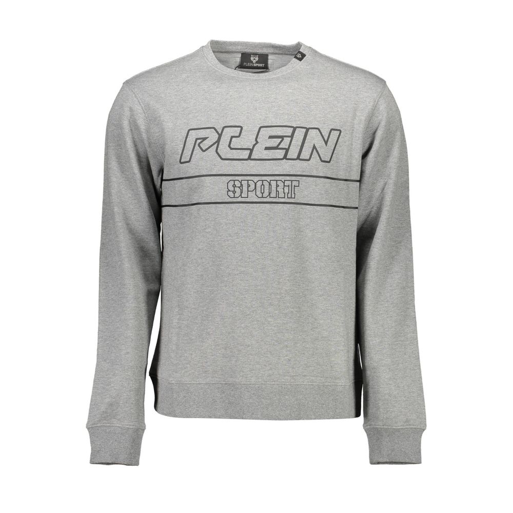 Plein Sport Grigio Cotton Men Sweatshirt