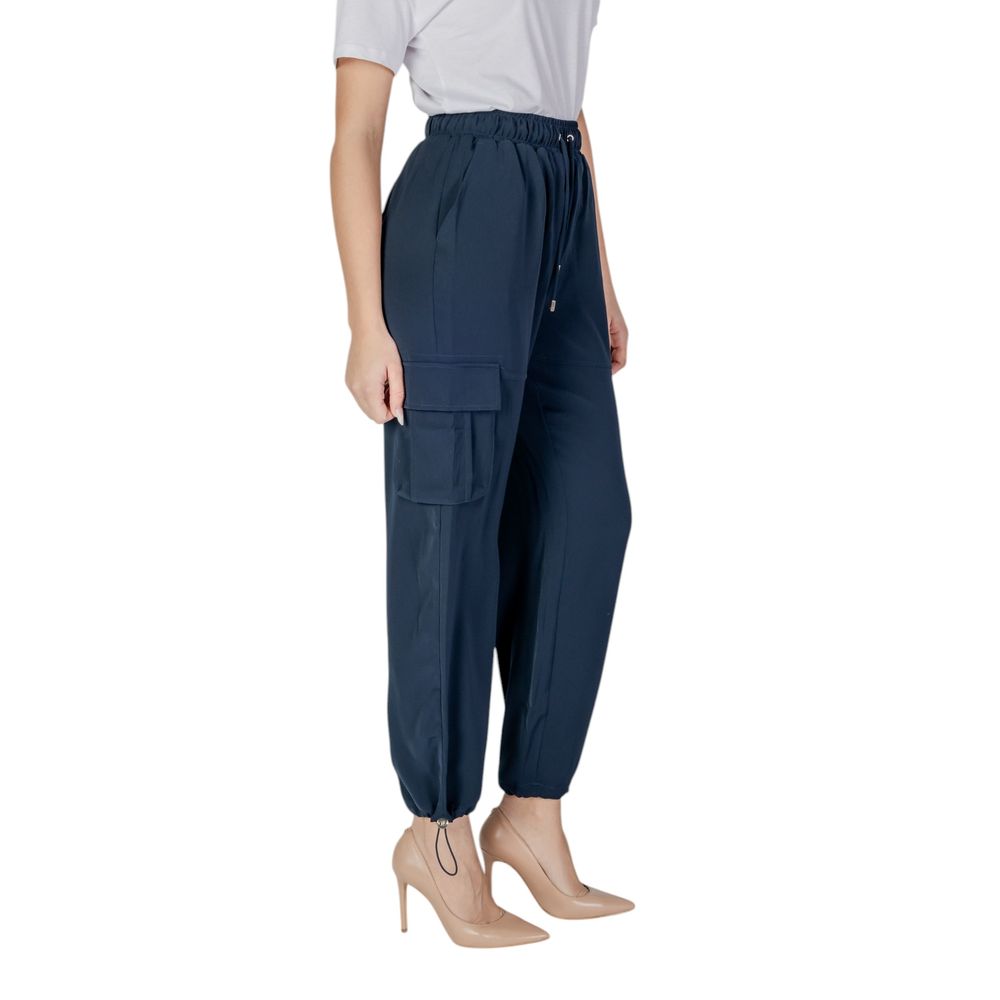 Liu Jo Blue Polyester Cargo Pants