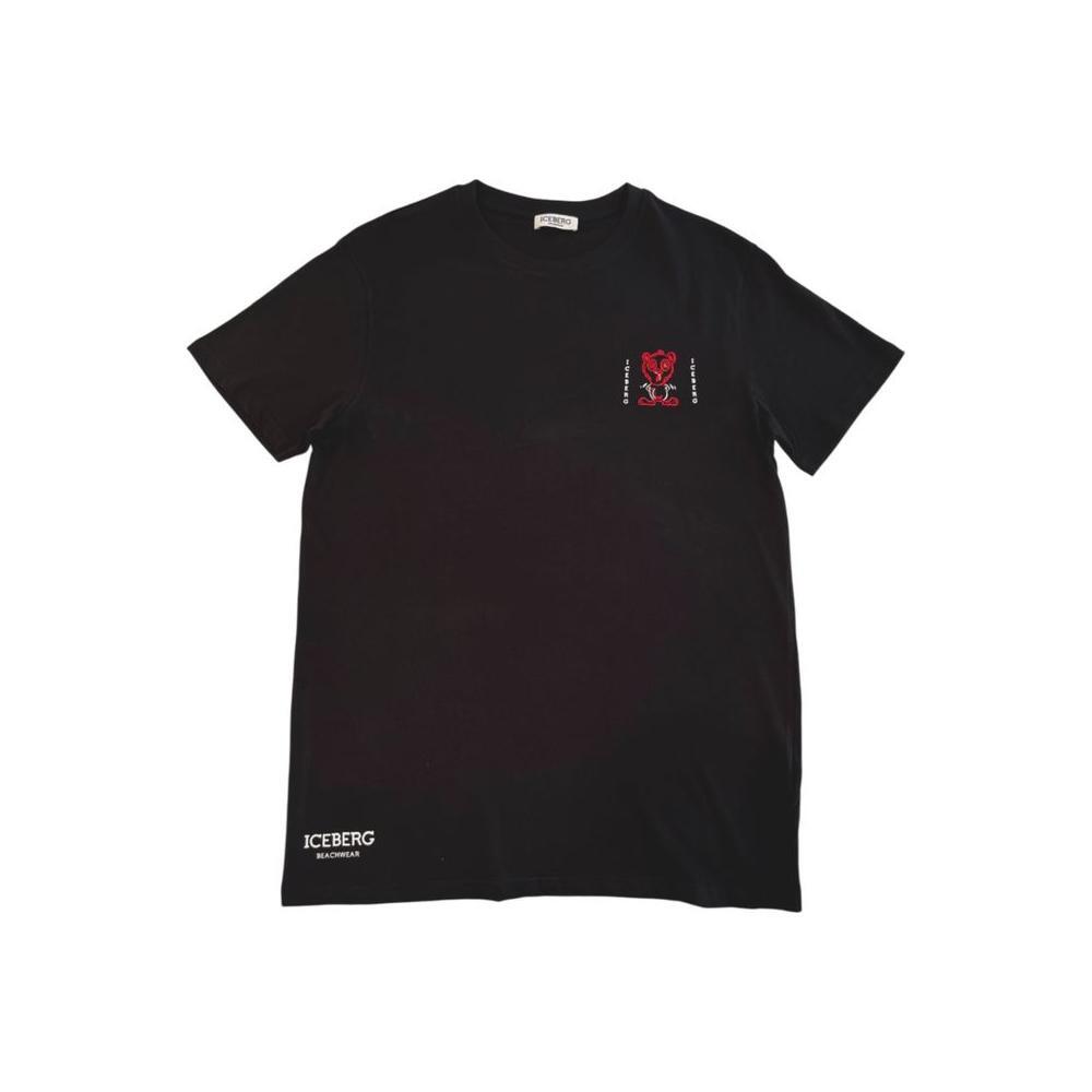 Iceberg Black Cotton T-Shirt