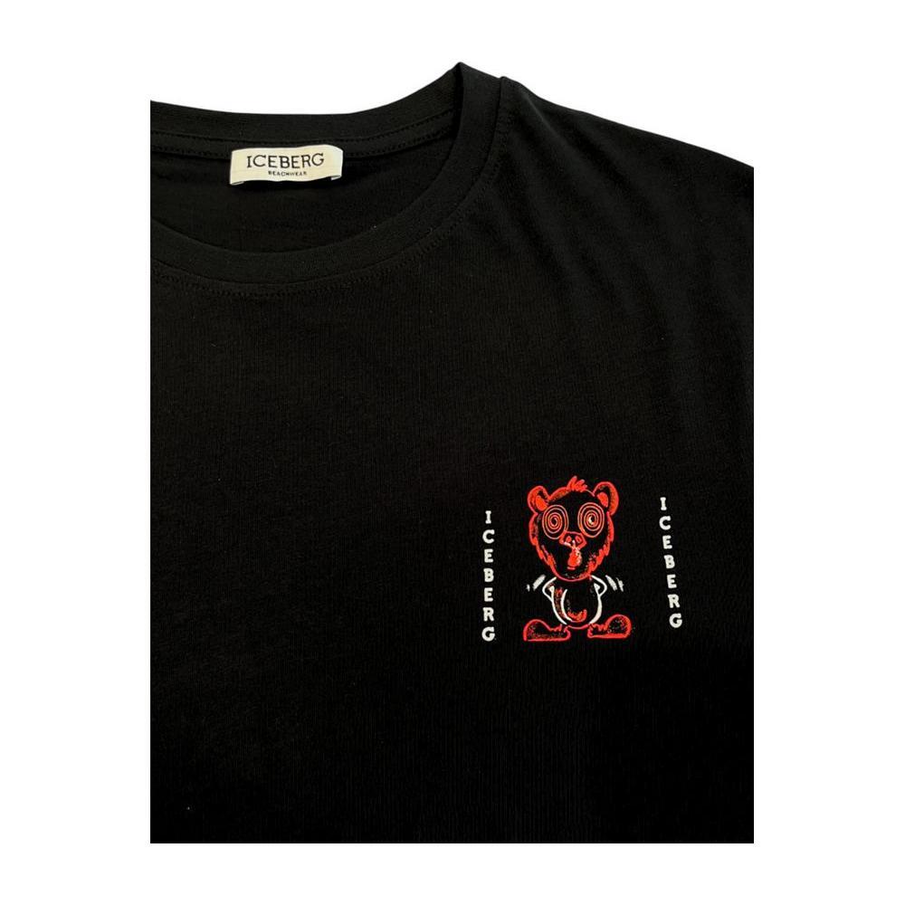 Iceberg Black Cotton T-Shirt