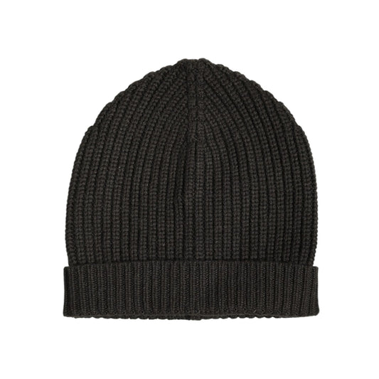Dolce & Gabbana Dark Gray Cashmere Knit Winter Beanie Hat