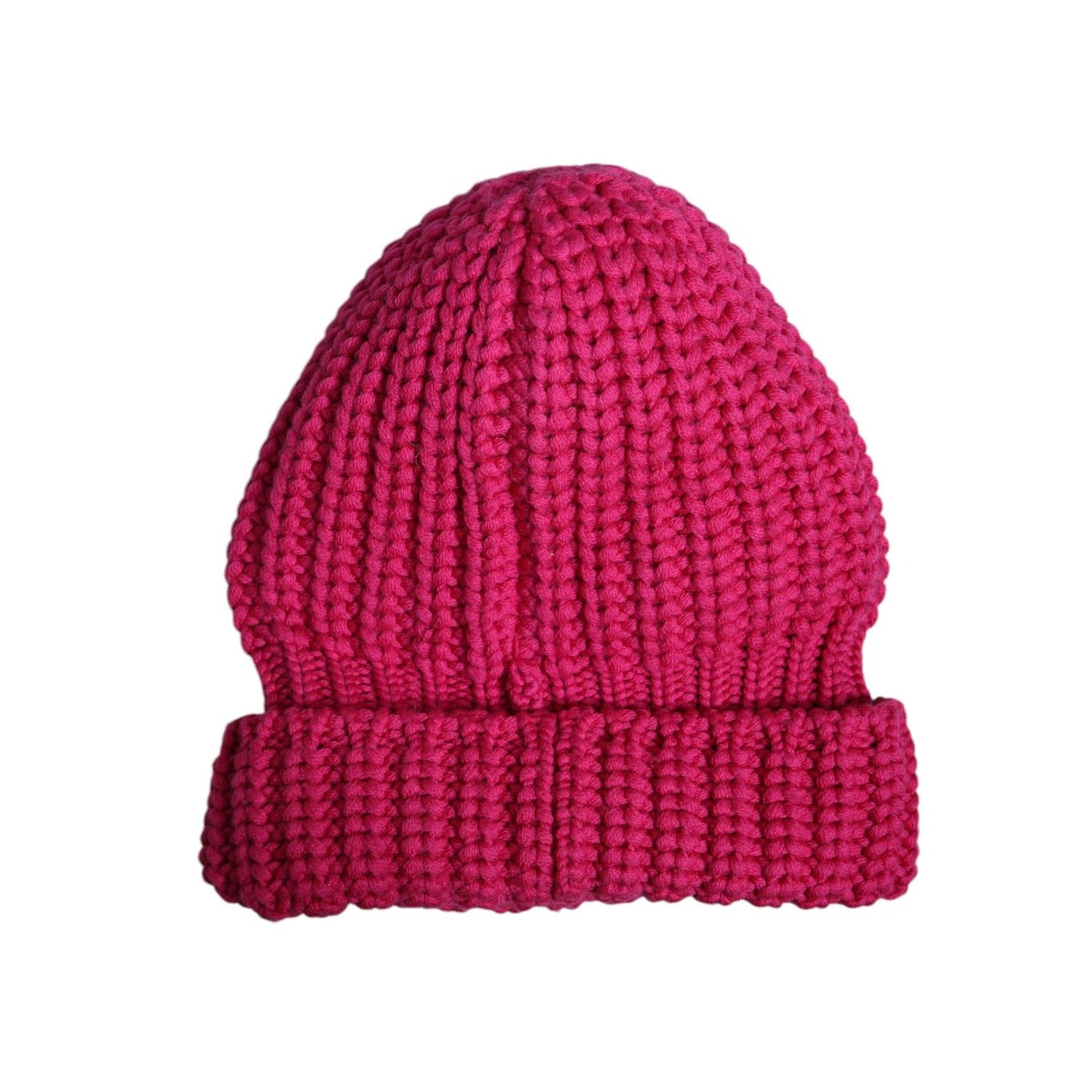 Dolce & Gabbana Pink Solid Wool Knitted Winter Beanie Hat