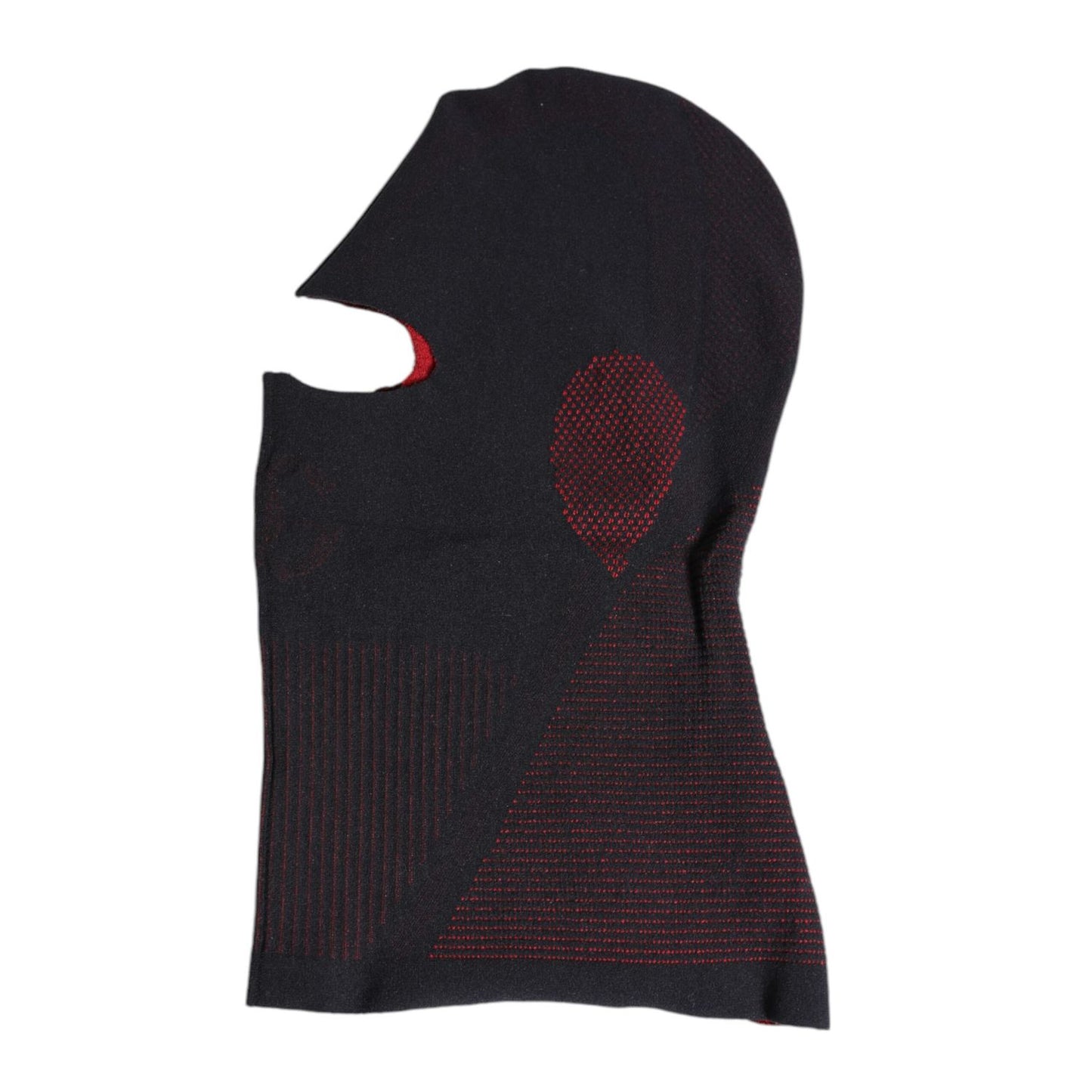 Dolce & Gabbana Black Cotton Knitted Ski Mask Balaclava Hat
