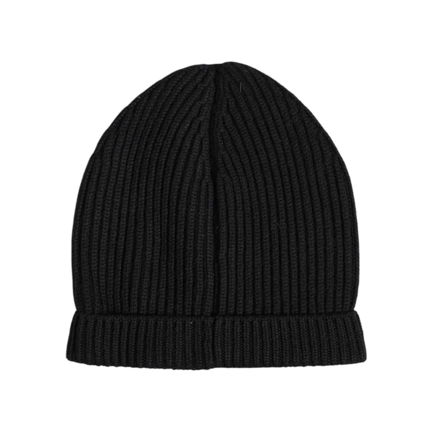 Dolce & Gabbana Black Cashmere Knitted Winter Beanie Hat