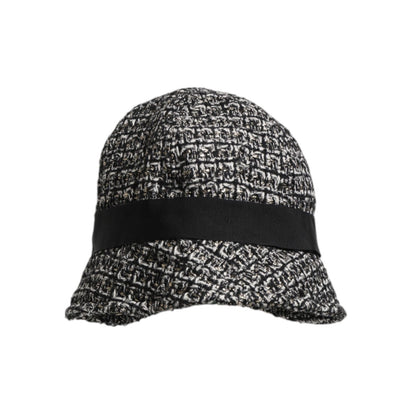 Dolce & Gabbana Black Cotton Blend Bucket Hat