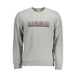 Napapijri Gray Cotton Men Sweater NA-11723-XL