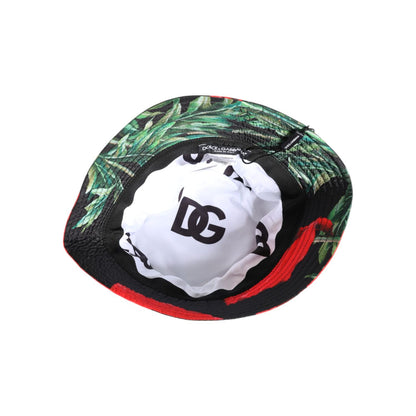 Dolce & Gabbana Multicolor DG Plaque Wide Brim Bucket Hat