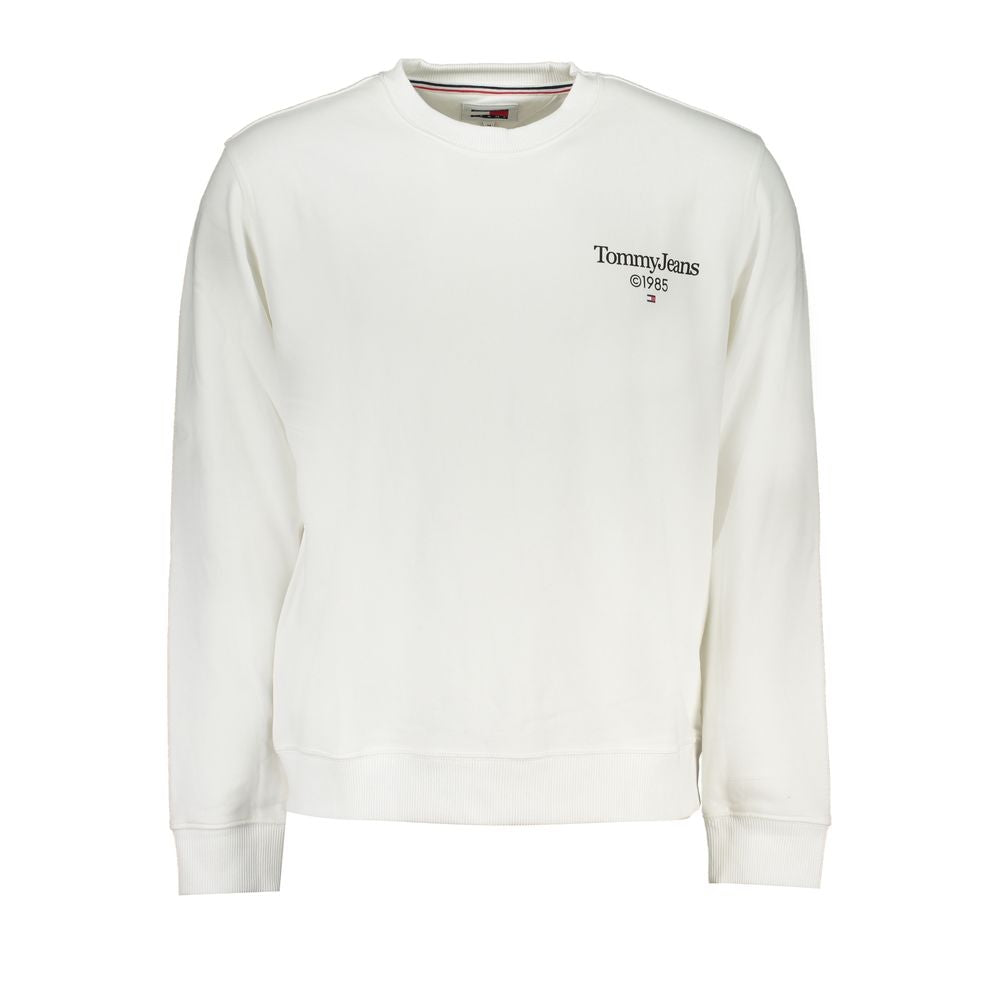 Tommy Hilfiger White Cotton Men Sweater
