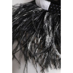 Dolce & Gabbana White Black Polka Dot Feathers Baseball Cap