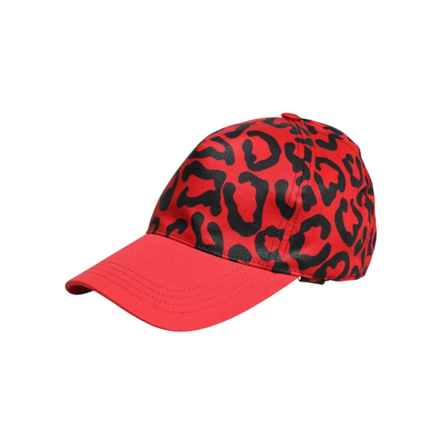 Dolce & Gabbana Red Cotton 6 Panels Women Baseball Cap