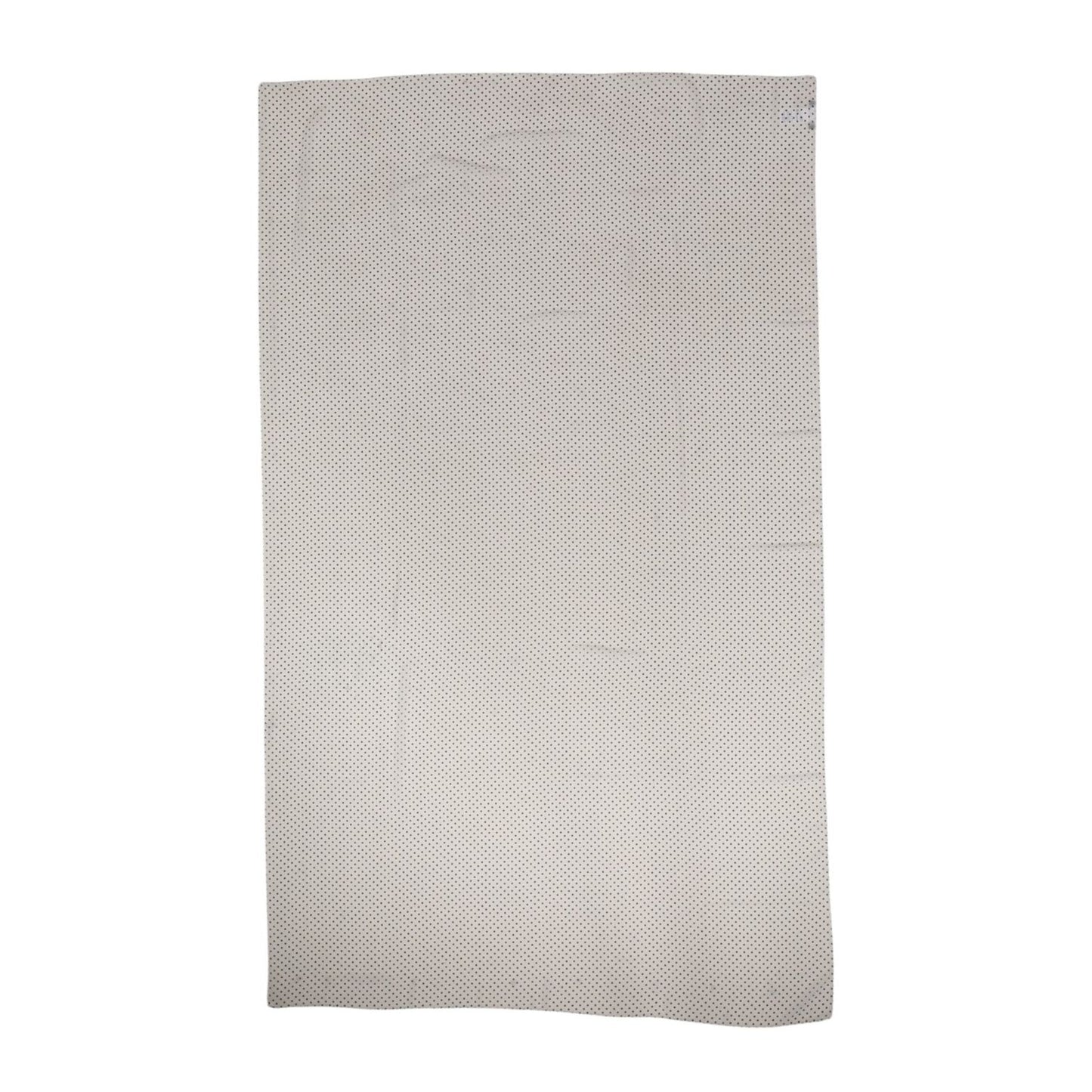 Dolce & Gabbana White Polka Dots Polyester Wrap Shawl Scarf