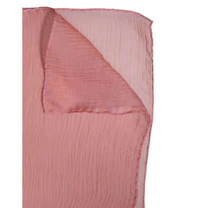 Dolce & Gabbana Pink Silk Rectangle Women Wrap Shawl Scarf