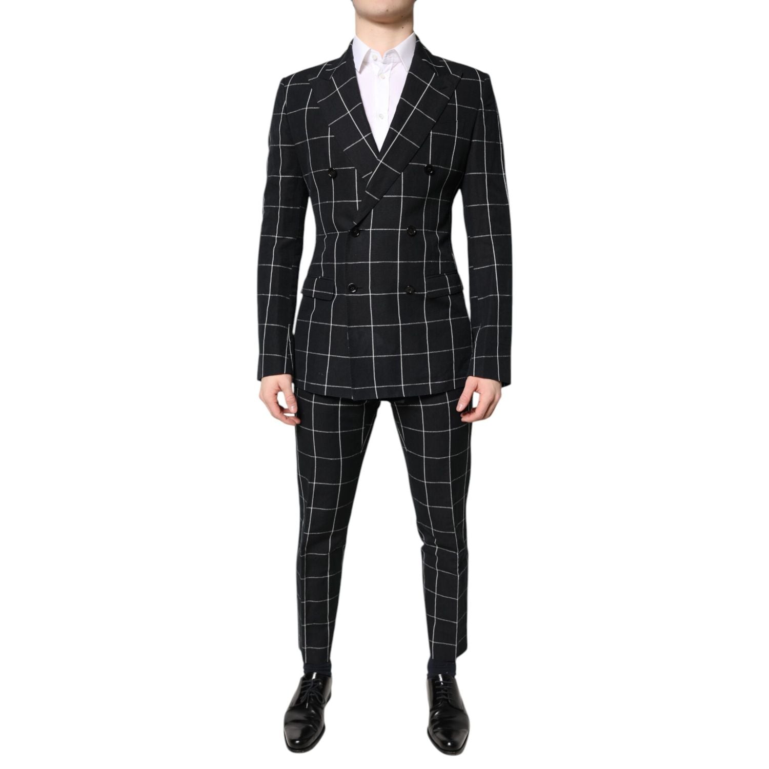 Dolce & Gabbana Black TAORMINA Double Breasted 2 Piece Suit