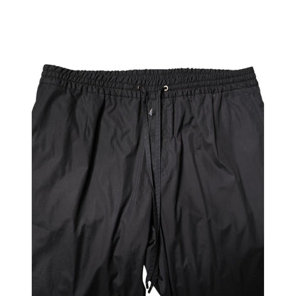 Dolce & Gabbana Black Cotton Single Breasted 2 Piece Suit