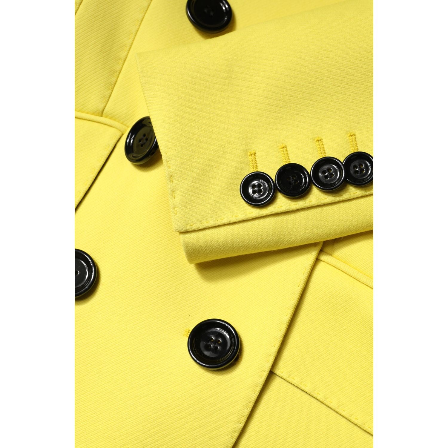 Dolce & Gabbana Yellow Double Breasted Trench Coat Jacket