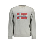 Napapijri Gray Cotton Men Sweater NA-11823-XXL