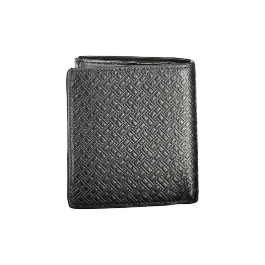 Tommy Hilfiger Black Leather Men Wallet TO-13960