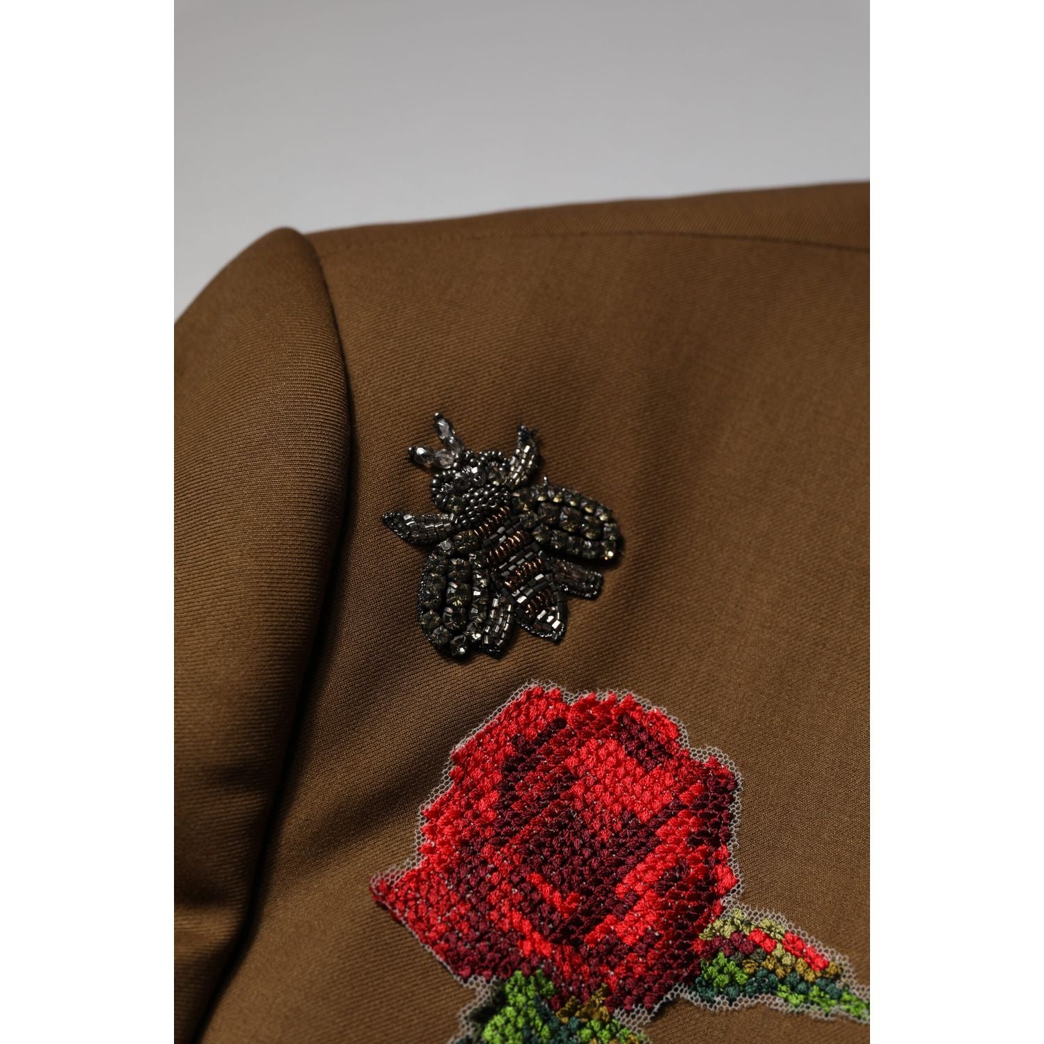Dolce & Gabbana Brown MARTINI Single Breasted Coat Blazer