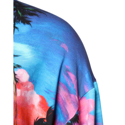 Dolce & Gabbana Multicolor Print Hooded Sweatshirt Sweater
